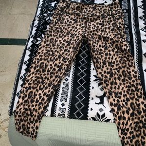 Victoria secret leopard leggings size L